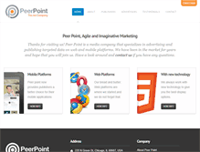 Tablet Screenshot of peerpointmedia.com